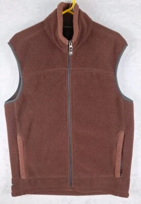 Chaleco polar Aigle para hombre talla XL marrón cremallera completa Polartec-cordón cintura Foto 1 de 4