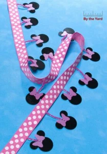 Disney Trim Dangle Mickey Mouse Minnie Ear - 2 1/2" trim by the yard - Picture 1 of 1