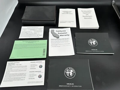 2018 阿尔法罗密欧朱利亚参考保修信息指南(无所有者手册) — 第 1/4 张图片