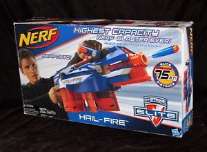 NEW Nerf Hail Fire N-Strike Elite Semi Automatic Blaster Dart Gun DISCONTINUED