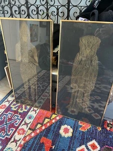 Edward the black prince and margery compton etching replica prints-2 12 x 24" - Picture 1 of 9