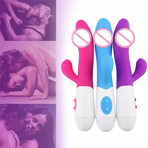 Stummer Multispeed Silikon Rabbit Vibrator Frauen Wiederaufladbar Realistisch Wasserdicht - Bild 1 von 13