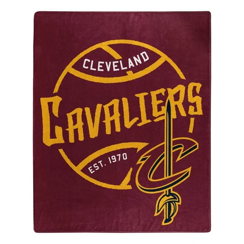 Cleveland Cavaliers 50x60 Blacktop Design Raschel Throw Blanket [NEW] Fleece Cover
