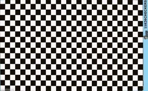 Gofer Racing 11020 x 1/24-1/25 Checkers (Black/White) decals - Picture 1 of 1