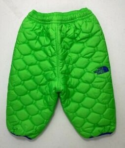 The North Face Kids Baby Perrito Reversible Pants Krypton Green Size 3-6 Months