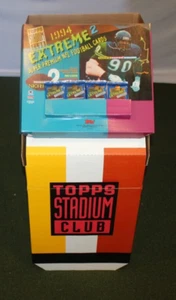 EXHIBICIÓN DE TIENDA DE DISTRIBUIDORES DE CLUB DE ESTADIO TOPPS, 1994 EXTREME 2 con 12 paquetes (Fútbol) - Imagen 1 de 5