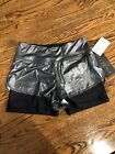 Vie Activewear Michelle Moonahine Silver Running Shorts Size XS NEW WITH TAGS