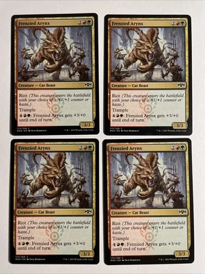 4x Mtg Ravnica Allegiance Frenzied Arynx NM Magic The Gathering - Bild 1 von 2