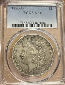 1886-O PCGS XF40 Morgan Silver Dollar - Picture 1 of 4
