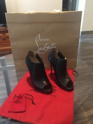 Christian Louboutin Leather Ankle Boots Size 36.5 - Image 1 of 4