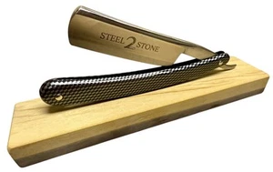 Straight Razor “Steel 2 Stone”-Natural Vintage Coticule Edge + One Free Re-Hone - Picture 1 of 3