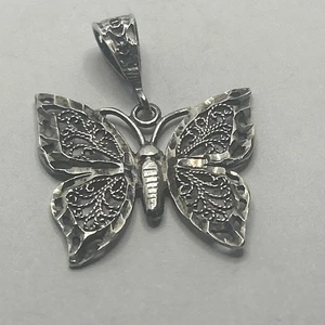 Butterfly Filigree Pendant sterling silver, 925 - Picture 1 of 6