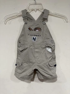 Vintage New York Yankees Toddler Overalls Size 24M MLB Baseball Top - Picture 1 of 9