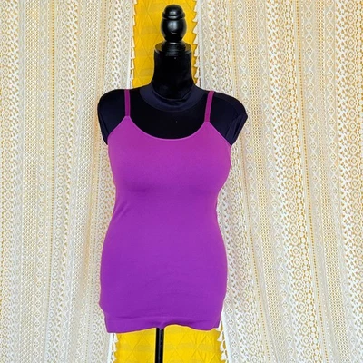 Shapermint Essentials All Day Every Day Scoop Neck Cami Purple Mulberry Size 2XL - Image 1 of 4