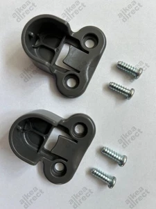 Ikea Pax Rail 2 brackets 4 screws gray, Part # 130627, 100325 - NEW USA shipped - Picture 1 of 1