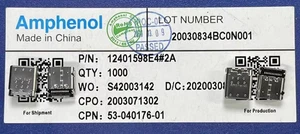 10pcs AMPHENOL TYPE-C Rear Plug Interface 12401598#2A, Original, High Demand - Picture 1 of 3