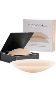 Nippies Nipple Covers for Women Sticky Adhesive Silicone Pasties Reusable Size 1 - Picture 1 of 15