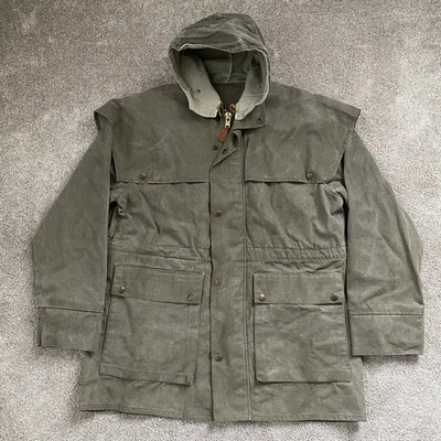 Chaqueta de Colección Outback Trading Company Swagman Piel Ólea Lona Plumero Para Hombre M 2102 Foto 1 de 4