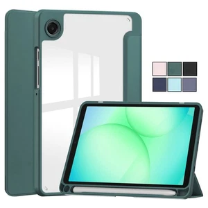 Funda inteligente Folio delgada de cuero transparente para Samsung Galaxy Tab A9 A9+ A11 A11+ - Imagen 1 de 54