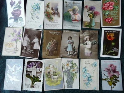 30 early vintage Greeting Type Cards. Xmas, Wedding, Easter and the like   (459) - Image 1 of 4