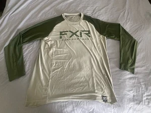 Mens FXR Performance Shirt Size Large Sunshield 50 UPF Long Sleeve EUC - Picture 1 of 8