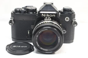 Nikon FE 35mm SLR Film Camera + Nikkor 50mm F/1.4 Ai MF Lens From Japan - Picture 1 of 18