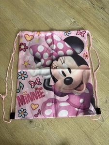 Minnie Mouse Turnbeutel Beutel Rucksack Tasche Für Mädchen 28cm X 34cm - Bild 1 von 2