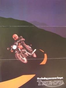 1982 Triumph Motorcycle Brochure 750 Bonneville Royal Executive, Original - Picture 1 of 1