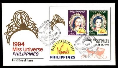 Mayfairstamps Filipinas FDC 1991 Miss Universo PI Combo Primer Día Cubierta aau_78 Foto 1 de 2