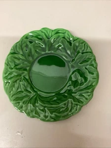Green Leaf Round Plate 7 inch - Picture 1 of 7