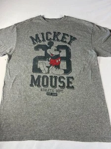 Disney Mickey Mouse Size Large Light Gray T-shirt - Picture 1 of 5