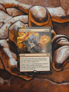 Magic the Gathering Force of Rage Hand Painted Unique Custom MTG Alter - Picture 1 of 1