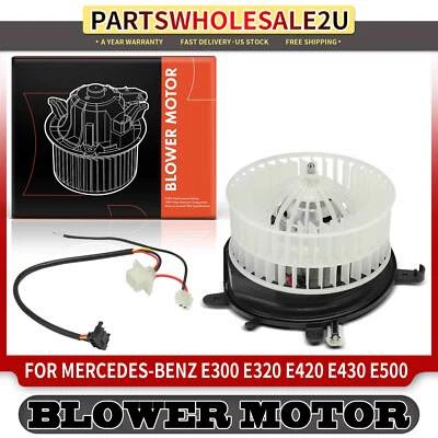 Blower Motor with Fan Cage for Mercedes-Benz W210 E300 E320 E420 E430 E55 AMG - Image 1 of 4