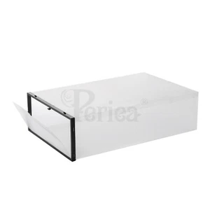 x6 Periea 'Katy' Knee High Boots Clear Shoe Plastic Storage Strong Stackable Box - Picture 1 of 8