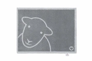 Umarmungsteppich Herdy (HELLO GRAU) Schmutzfänger Türmatte/Läufer maschinenwaschbar - Bild 1 von 12