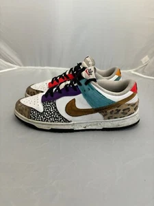Nike dunk colorful low womens shoes se safari mix size 8.5 dn3866 100 - Picture 1 of 6