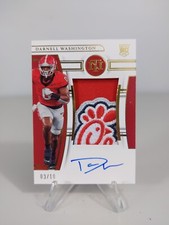 Darnell Washington 2023 Panini National Treasures Collegiate Gold Patch Auto3/10