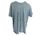 Patagonia Men XL T-Shirt Slim Fit Gray Graphic Fishing Spear Head Harpoon Used