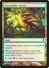 Mtg-turntimber grove/grove of tournebois | zendikar eng [] foil nm -