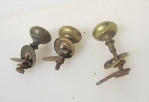 Victorian Brass Cabinet Knob Drawer Handle Pull Old Cupboard Antique - £6each - Picture 1 of 9
