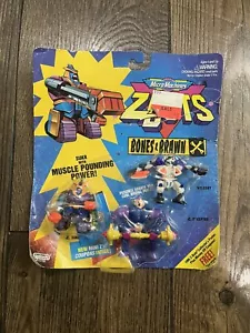 1994 Galoob Micro Machines Zbots Bones & Brawn Fleshy Byceptor Sukr w/ Card - Picture 1 of 2