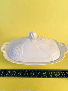 RICHARD GINORI Vecchio Ginori White RARE Large Tureen/Vegetable Dish MINT 14inch - Picture 1 of 12