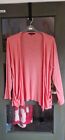 Newlook Coral Stretch Long Sleeve Summer Cardigan With Pockets Size 16