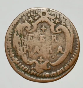 FERRARA - BENEDETTO XIV 1740-1758 -AE/ QUATTRINO RARA ! - Imagen 1 de 2