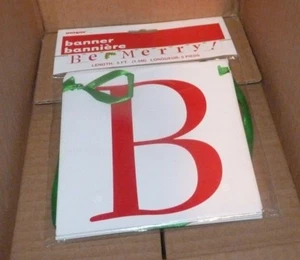 NEW “ BE MERRY “ XMAS Holiday Christmas Party Block Banner NEW NWT 1A - Picture 1 of 1