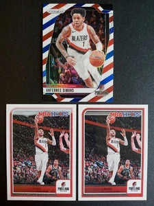 (3) 2024-25 Panini Prizm RWB Anfernee Simons Prizm # 45, 139 " Portland " - Picture 1 of 2