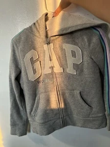 Kids XL GAP Full Zip Hooded Sweater With Fur Inside - Picture 1 of 2