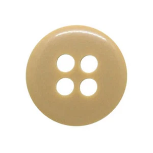 BUFF BROWN 4 HOLE COAT BUTTONS 23mm and 25.5mm - Picture 1 of 2