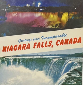 Greetings from Incomparable Niagara Falls Canada Postcard Used 1960s - Picture 1 of 4