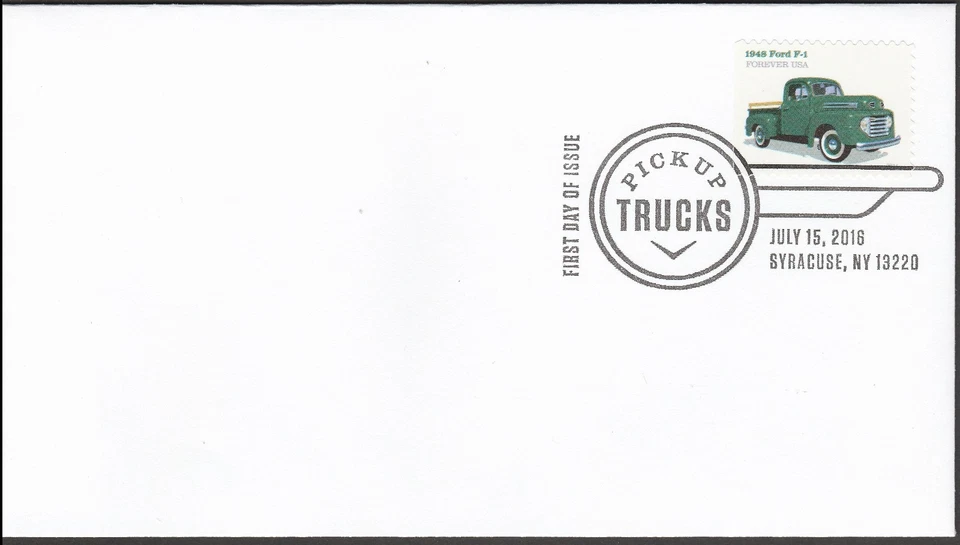 US 5103 Pickup Trucks 1948 Ford F-1 BWP FDC 2016 - Image 1 of 1
